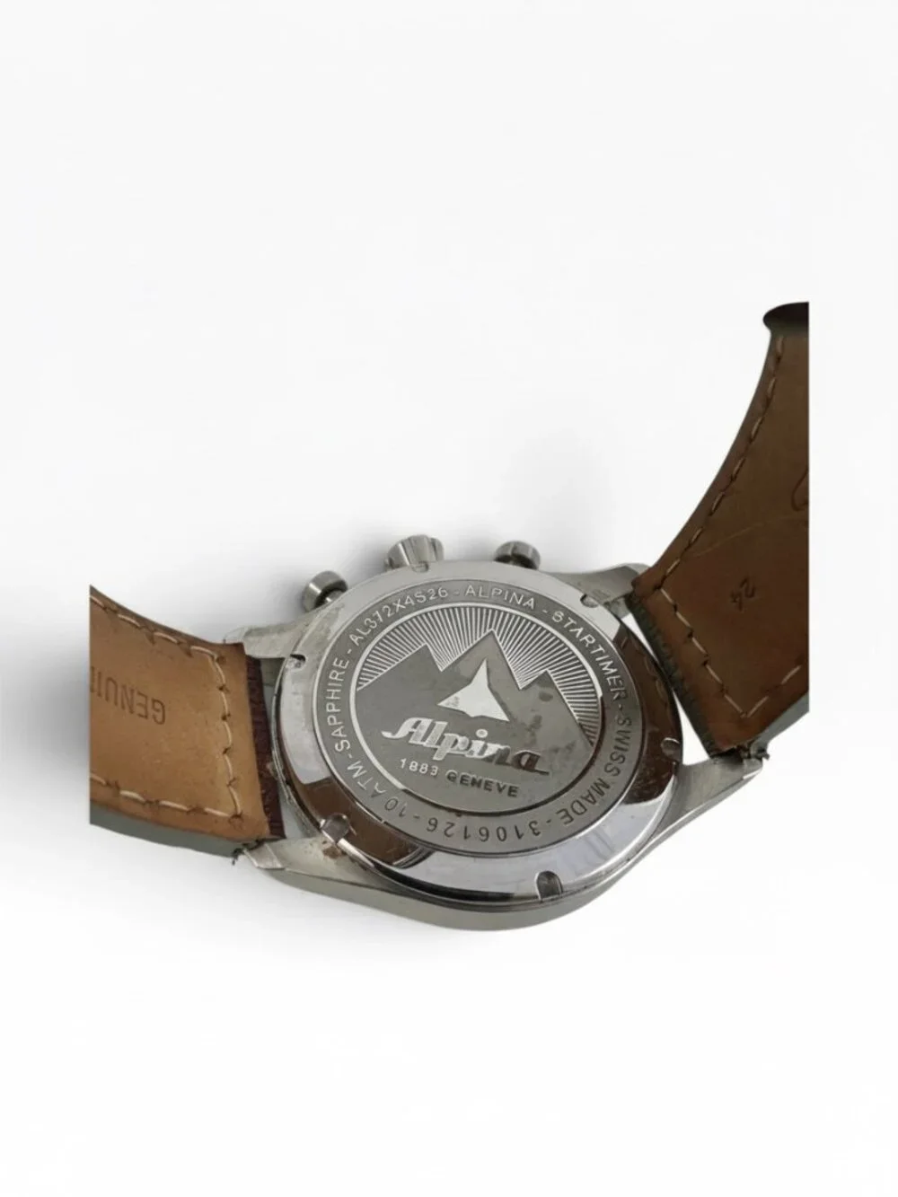 Alpina Startimer Pilot Chronograph Camo Swiss Watch w/ Box & Extra Strap